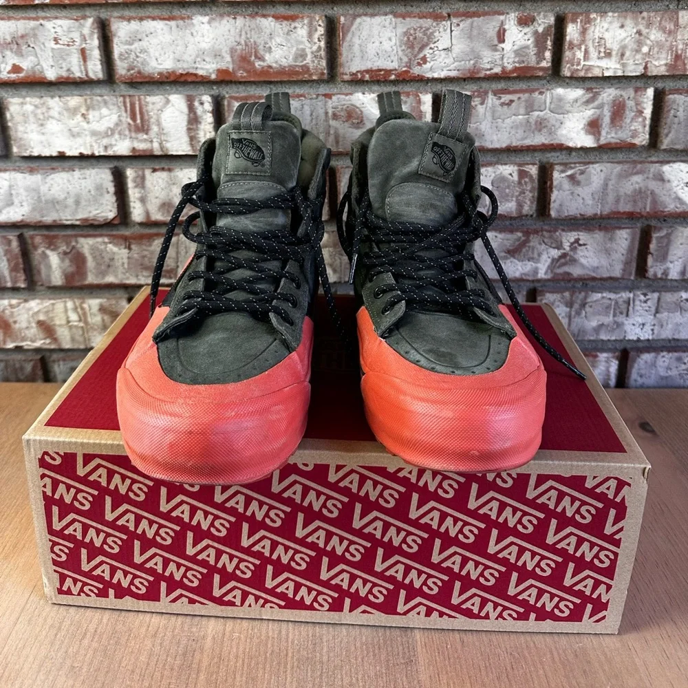 Vans Sk8 Hi Dip MTE-2 - Olive and Orange Mens Size 10.5 - Picture 4 of 9
